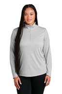Sport-Tek  ®  Ladies PosiCharge  ®  Tri-Blend Wicking 1/4-Zip Pullover. LST407