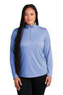 Sport-Tek  ®  Ladies PosiCharge  ®  Tri-Blend Wicking 1/4-Zip Pullover. LST407