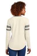 Sport-Tek ®  Ladies Halftime Stripe Long Sleeve V-Neck Tee LST6043