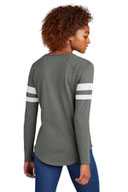 Sport-Tek ®  Ladies Halftime Stripe Long Sleeve V-Neck Tee LST6043