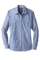 Port Authority Ladies Slub Chambray Shirt. LW380