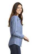 Port Authority Ladies Slub Chambray Shirt. LW380