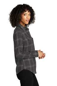 Port Authority Ladies Long Sleeve Ombre Plaid Shirt LW672
