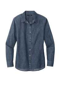Port Authority Ladies Long Sleeve Perfect Denim Shirt LW676