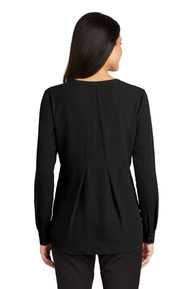 Port Authority Ladies Long Sleeve Button-Front Blouse. LW700