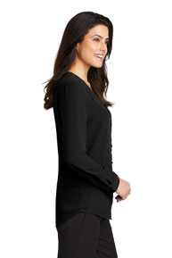 Port Authority Ladies Long Sleeve Button-Front Blouse. LW700