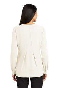 Port Authority Ladies Long Sleeve Button-Front Blouse. LW700
