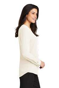 Port Authority Ladies Long Sleeve Button-Front Blouse. LW700