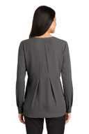 Port Authority Ladies Long Sleeve Button-Front Blouse. LW700