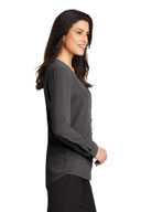 Port Authority Ladies Long Sleeve Button-Front Blouse. LW700