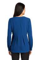 Port Authority Ladies Long Sleeve Button-Front Blouse. LW700