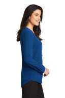 Port Authority Ladies Long Sleeve Button-Front Blouse. LW700