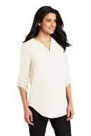 Port Authority Ladies 3/4-Sleeve Tunic Blouse. LW701