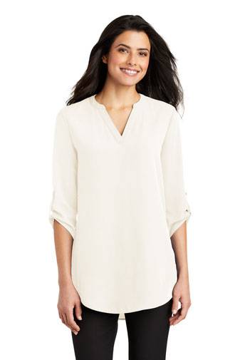 Port Authority Ladies 3/4-Sleeve Tunic Blouse. LW701
