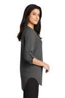 Port Authority Ladies 3/4-Sleeve Tunic Blouse. LW701