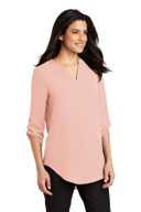 Port Authority Ladies 3/4-Sleeve Tunic Blouse. LW701