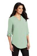 Port Authority Ladies 3/4-Sleeve Tunic Blouse. LW701
