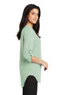 Port Authority Ladies 3/4-Sleeve Tunic Blouse. LW701