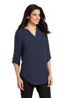 Port Authority Ladies 3/4-Sleeve Tunic Blouse. LW701