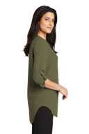 Port Authority Ladies 3/4-Sleeve Tunic Blouse. LW701