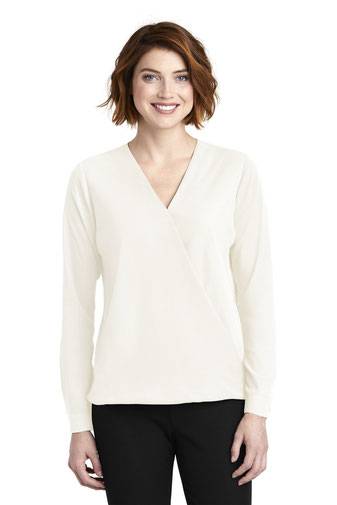 Port Authority Ladies Wrap Blouse. LW702