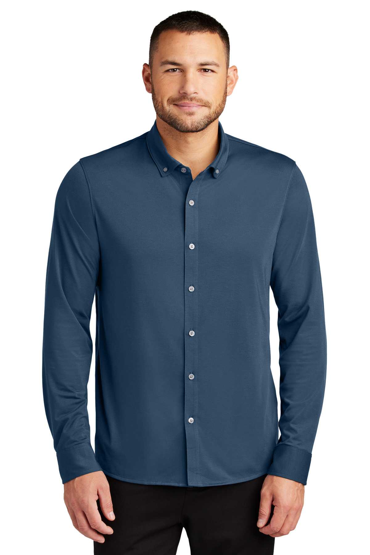 Mercer+Mettle ™  Stretch Jersey Long Sleeve Shirt MM1018