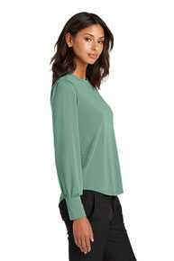 Mercer+Mettle ®  Women's Stretch Jersey Long Sleeve Blouson Top MM1019