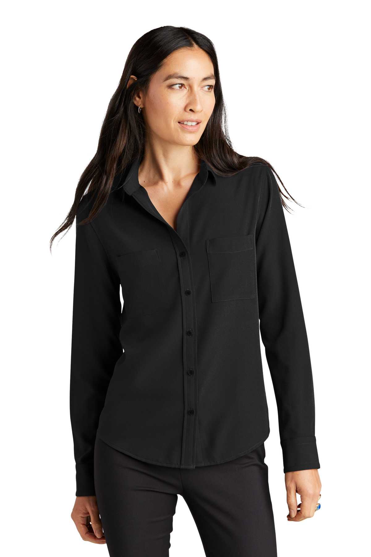 Mercer+Mettle &#153;  Women's Stretch Crepe Long Sleeve Camp MM2013