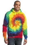 Port & Co ®  Tie-Dye Pullover Hooded Sweatshirt. PC146
