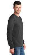 Port & Co® T-Shirt - Men's Long Sleeve Core Cotton Tee PC54LS