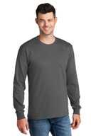Port & Co® T-Shirt - Men's Long Sleeve Core Cotton Tee PC54LS