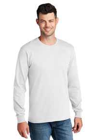 Port & Company® T-Shirt - Men's Long Sleeve Core Cotton Tee PC54LS