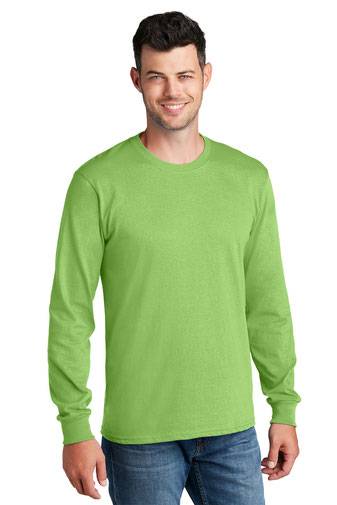 Port & Company® T-Shirt - Men's Long Sleeve Core Cotton Tee PC54LS