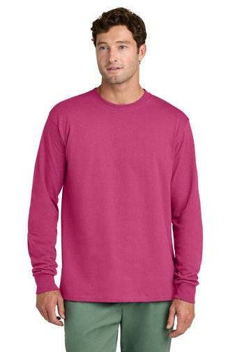 Port & Co® T-Shirt - Men's Long Sleeve Core Cotton Tee PC54LS