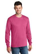 Port & Co® T-Shirt - Men's Long Sleeve Core Cotton Tee PC54LS