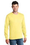 Port & Co® T-Shirt - Men's Long Sleeve Core Cotton Tee PC54LS