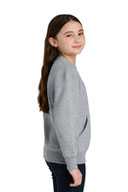 Port & Co ™  Youth Core Fleece Crewneck Pocket Sweatshirt PC78YPKT