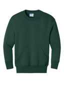 Port & Co ™  Youth Core Fleece Crewneck Pocket Sweatshirt PC78YPKT