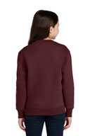 Port & Co ™  Youth Core Fleece Crewneck Pocket Sweatshirt PC78YPKT