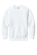 Port & Co ™  Youth Core Fleece Crewneck Pocket Sweatshirt PC78YPKT