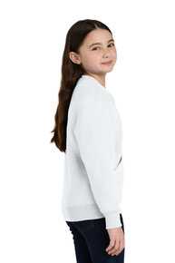 Port & Co ™  Youth Core Fleece Crewneck Pocket Sweatshirt PC78YPKT