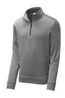 Sport-Tek  ®  PosiCharge  ®  Sport-Wick  ®  Heather Fleece 1/4-Zip Pullover. ST263