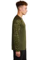 Sport-Tek ®  Drift Camo Colorblock Long Sleeve Tee ST376LS