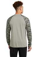 Sport-Tek ®  Drift Camo Colorblock Long Sleeve Tee ST376LS