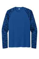 Sport-Tek ®  Drift Camo Colorblock Long Sleeve Tee ST376LS