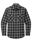Port Authority Plaid Flannel Shirt. W668