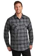 Port Authority Plaid Flannel Shirt. W668