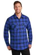Port Authority Plaid Flannel Shirt. W668