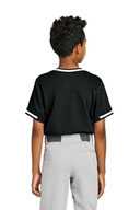 Sport-Tek ®  Youth Tough Mesh V-Neck Baseball Jersey YST221