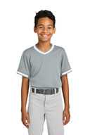 Sport-Tek ®  Youth Tough Mesh V-Neck Baseball Jersey YST221